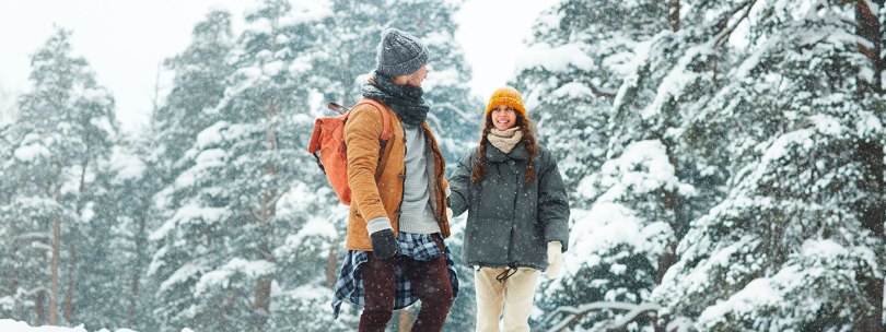 Pareja en la nieve
